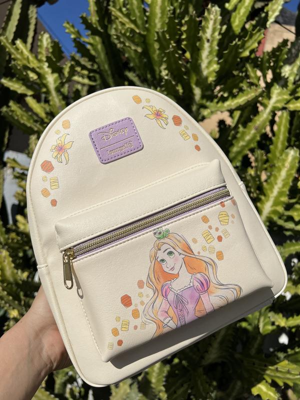 Loungefly Disney Tangled Watercolor Rapunzel & Pascal Mini popular Backpack and Wallet