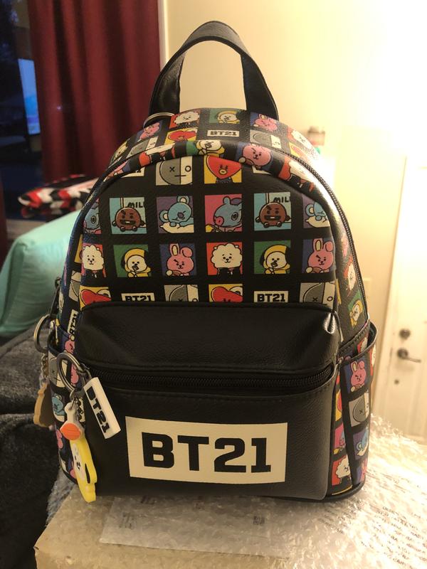 BT21 Grid Mini Backpack Hot Topic