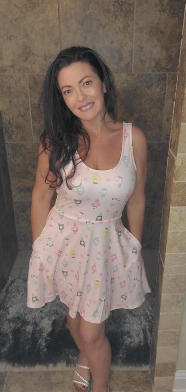 ice cream elegant dress hello kitty 50 Years Of Hello Kitty Bow Shrug Dress main image 0