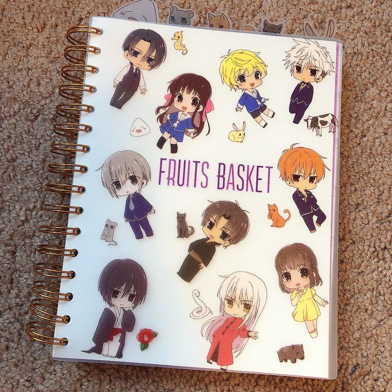 Fruits Basket Welcome Back Group Spiral Anime Notebook