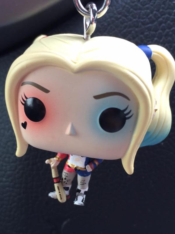 FunkoPop！KEY CHAIN JOKER HARLEYQUINN FUNKO New Suicide Squad The Joker Harley Quinn Pop Keychain