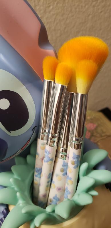 Lilo Stitch Theme Makeup Brushes, Anime Movie Series Black Music Note  Makeup Brush, Powder Foundation Highlighter Eye Shadow Eyebrow Brush Set  Gifts Black D