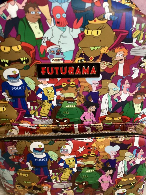 Futurama Group Allover Print Mini Backpack | Hot Topic
