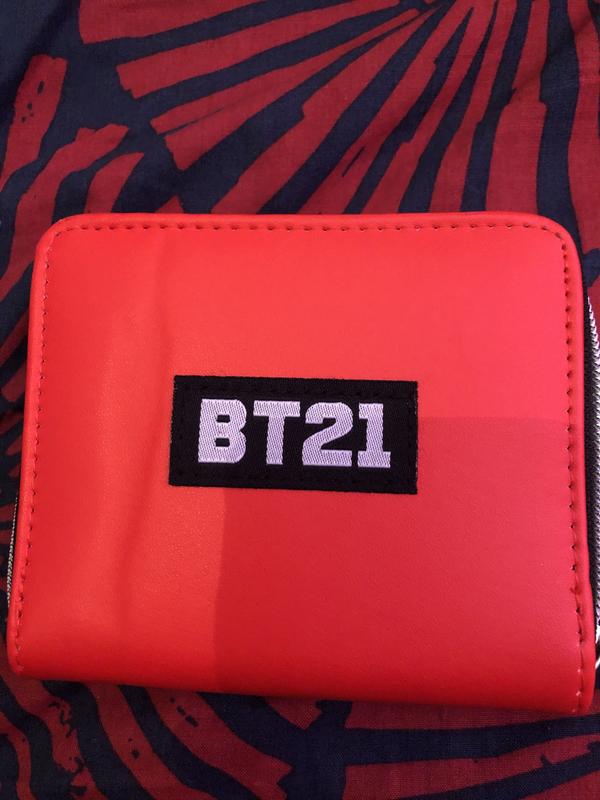 BT21 Group Doodle Zip Wallet | Hot Topic