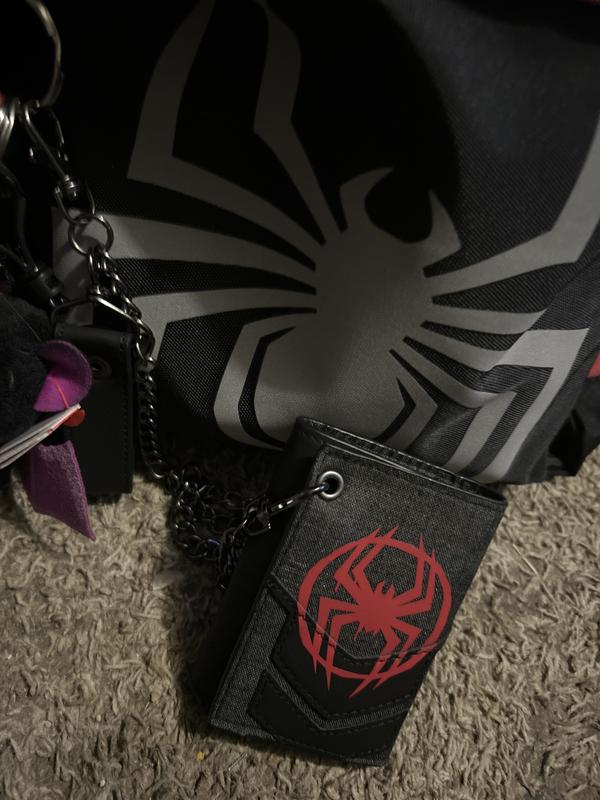 Portafoglio Marvel Spider-Man Sense Black, Con Finestra Porta Tessera E Zip, 23x10 Cm, Regalo Per Fan