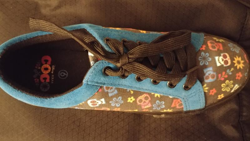 Disney - coco Disney Pixar Movie Coco Sneaker Shoes: Flowers & Skulls