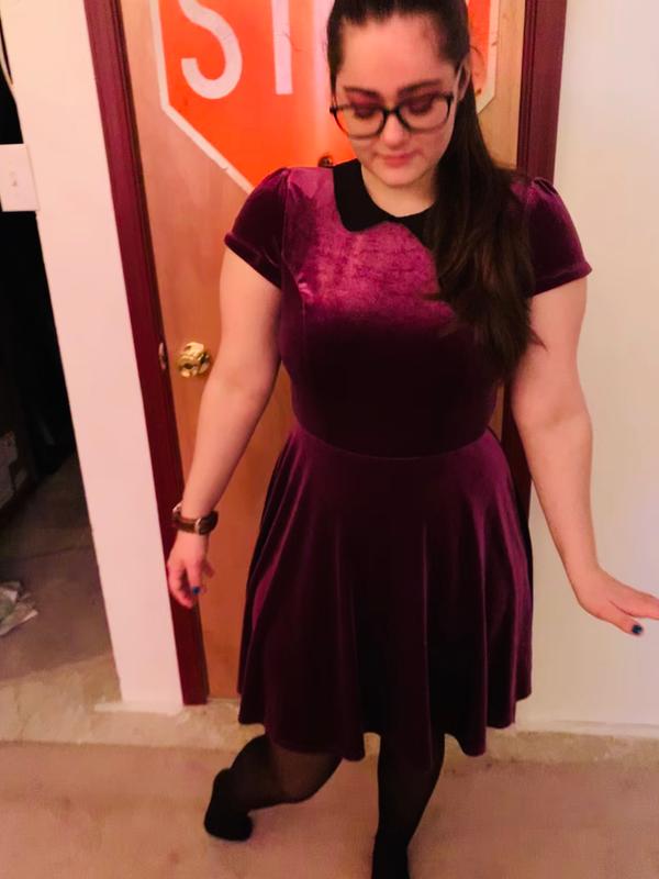 hot topic purple velvet dress Purple Velvet Crystal Charm Dress