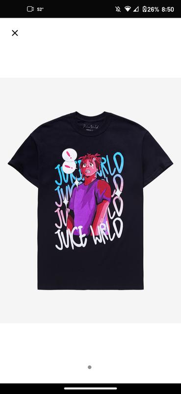 Gildan, Shirts, Juice Wrld Hoodie Red And White Design