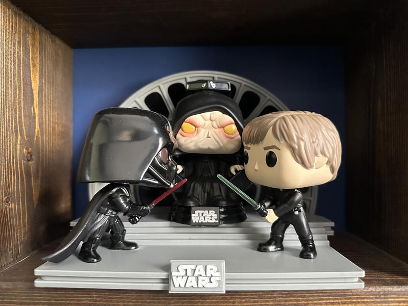 Star Wars Return of the Jedi 40th Anniversary POP Moment! Vinyl Figures  2-Pack Luke vs Vader 9 cm