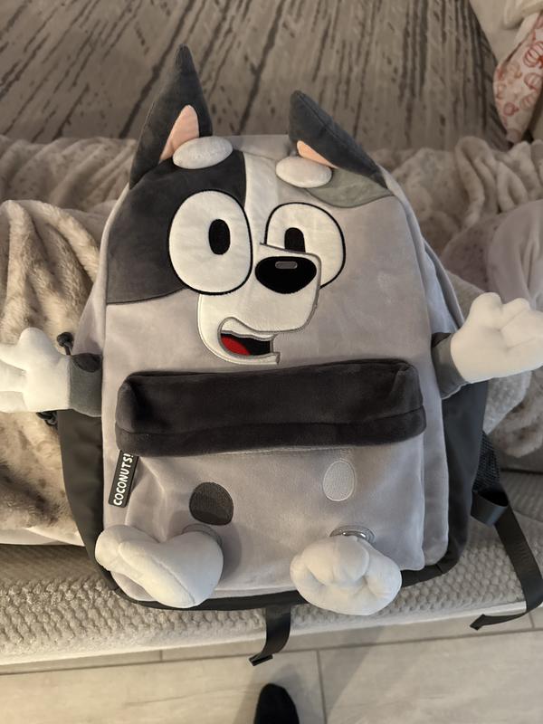 Bluey Muffin Fuzzy Figural Backpack | Hot Topic display picture 3