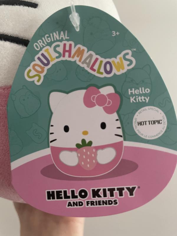 Squishmallows Hello Kitty Strawberry Plush Hot Topic Exclusive