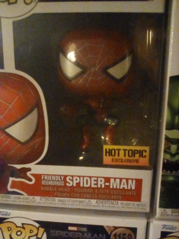 Funko Pop Friendly Neighborhood Spiderman Hot Topic Exclusive In