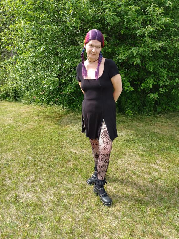【Rest&Recreation】24HS★COLLAR ZIP UP DRESS (S,M) Zipper Bondage Dress | Hot Topic