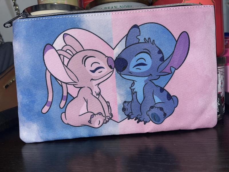 Loungefly Disney Lilo & Stitch Split Heart Makeup Bag | Hot  display picture 2