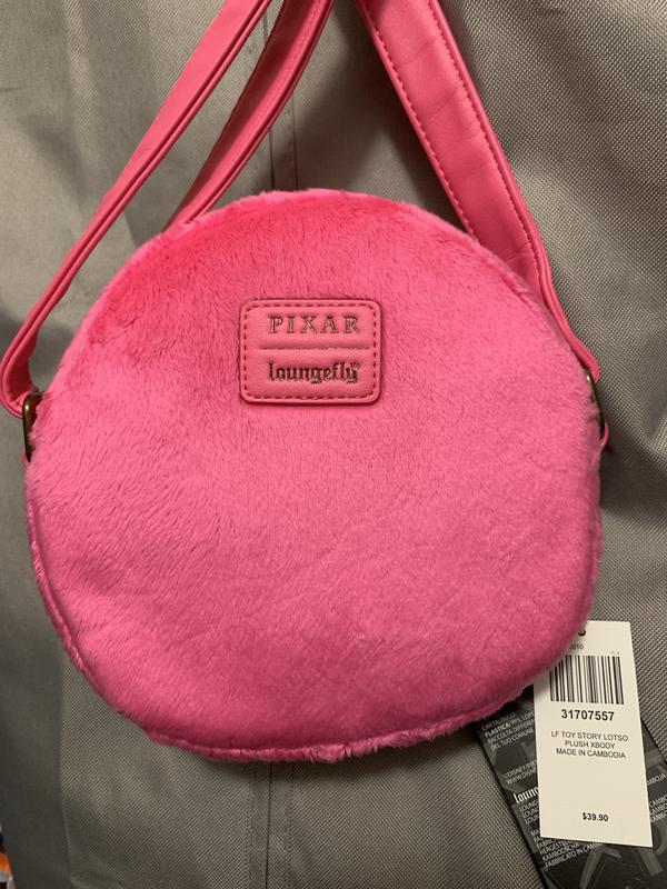 Loungefly Disney Pixar Toy Story 3 Lotso Fuzzy Crossbody Bag