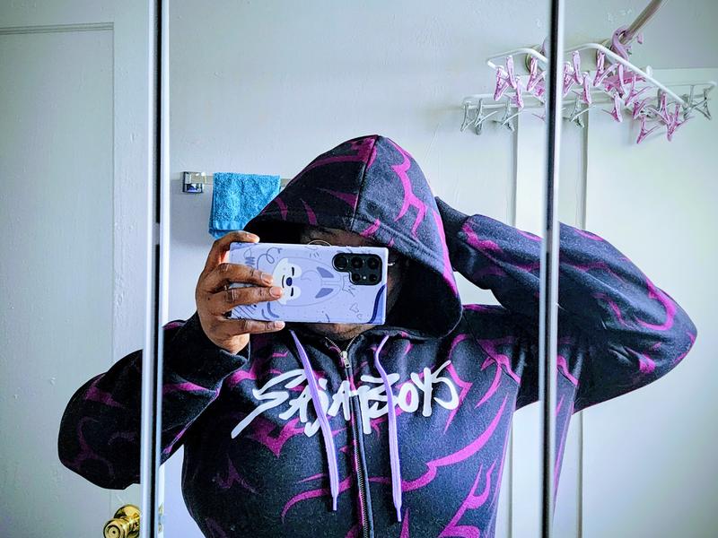 KPop Demon Hunters Saja Boys Demon Patterns Hoodie | Hot Topic