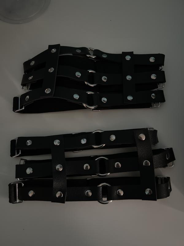 Multi Strap O-Ring Garter Belt Set