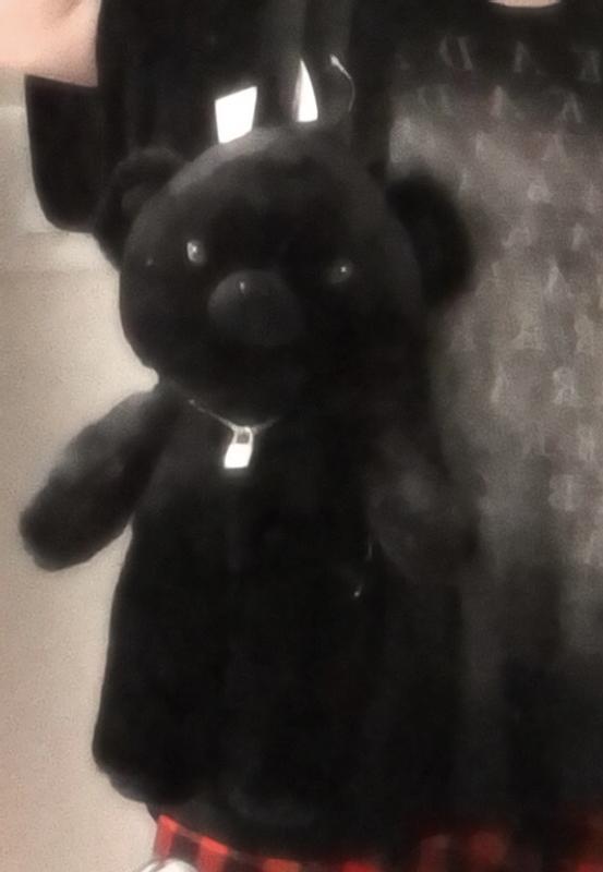 Black Teddy Bear Plush Backpack Hot Topic