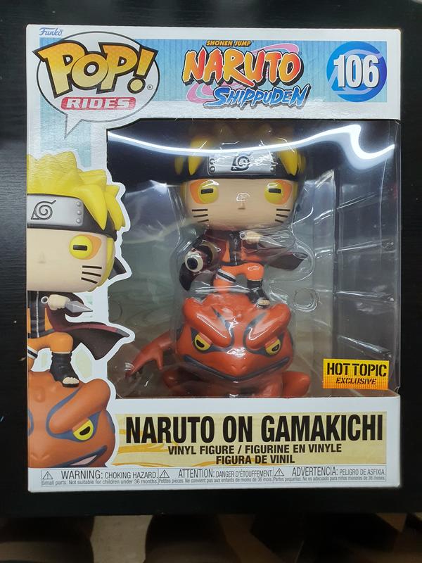 Funko Pop! Rides Narruto Shippuden - Naruto On Gamakichi Hot Topic  Exclusive Figure #106 - FW21 - US