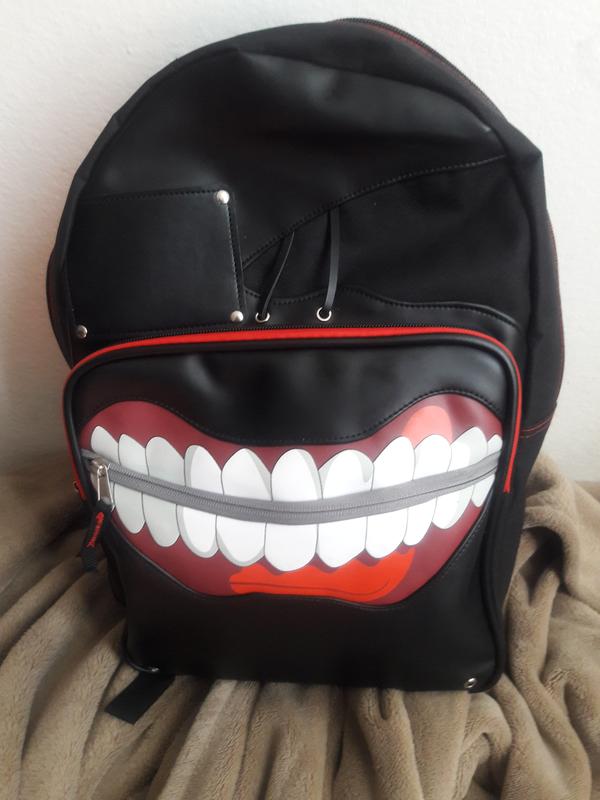 Tokyo Ghoul Ken Kaneki Mask Faux Leather Backpack Hot Topic