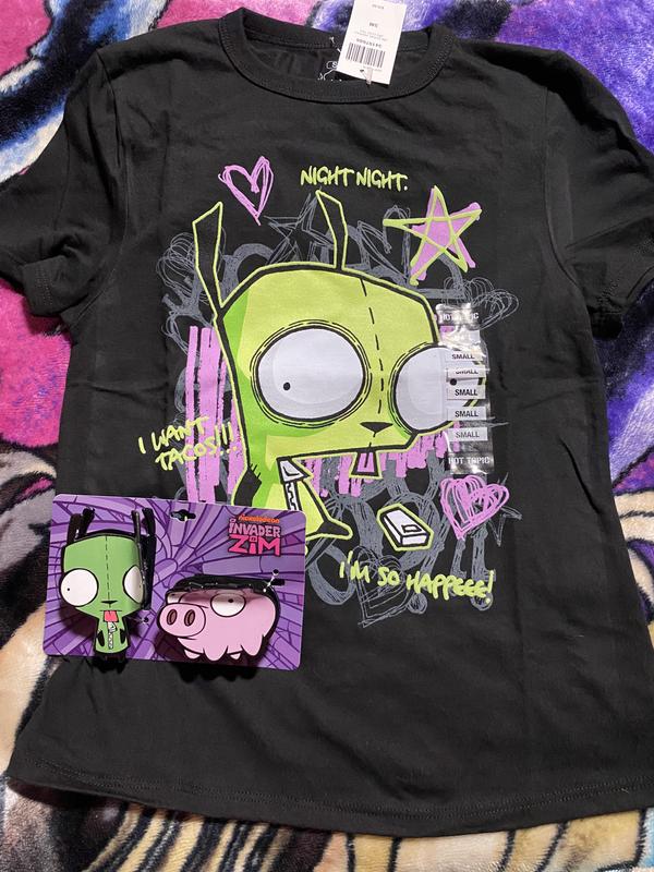 Invader Zim GIR Scribbles Girls T-Shirt | Hot Topic