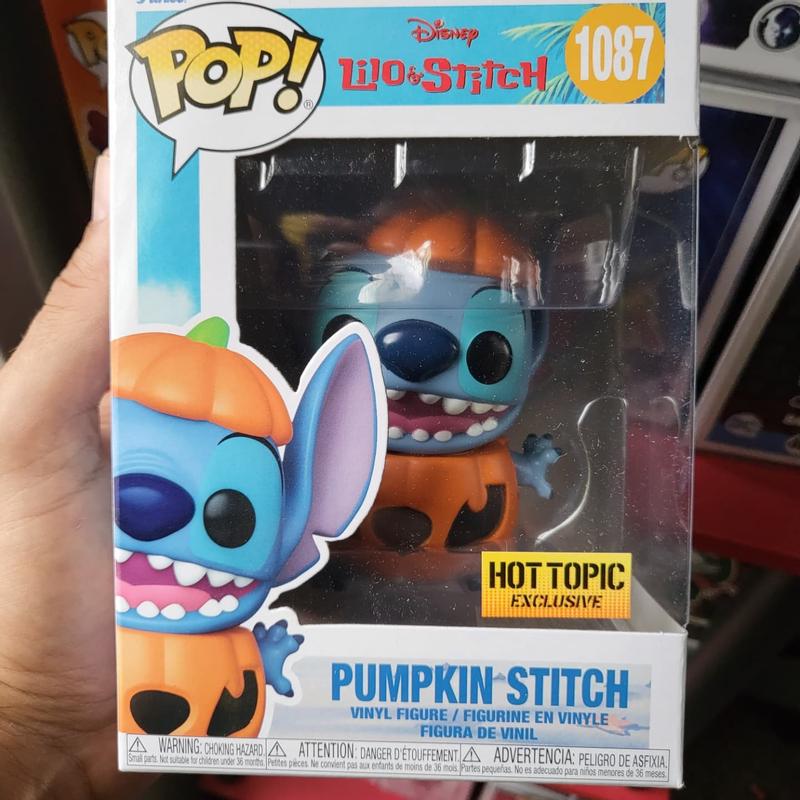 Funko Pop Disney Pumpkin Stitch #1087 Hot Topic Exclusive 