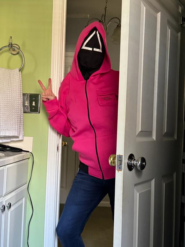 Squid Game Pink Triangle Guard Hoodie | Hot Topic