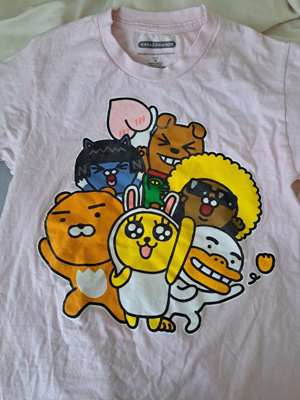 【CPGN X KAKAO FRIENDS】HAPPY BUDDY Short Sleeve Tee CPGN X 카카오프렌즈] HAPPY BUDDY 반팔티 블랙 - CPGN