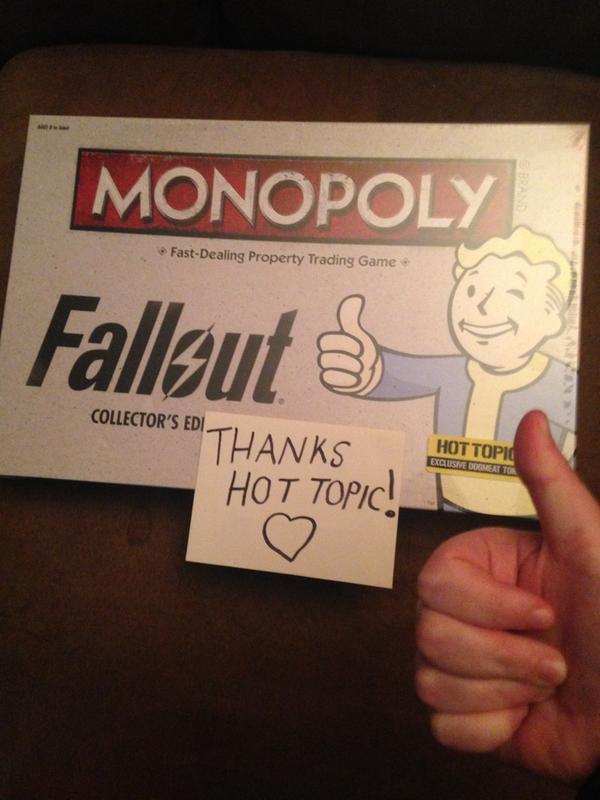 新品未開封 Fallout MONOPOLY hot topic 限定版 Monopoly Fallout Edition – Kamalk Online Marketplace