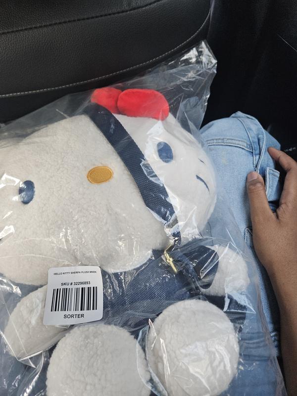 Hello Kitty Sherpa Figural Plush Backpack | Hot Topic display picture 1