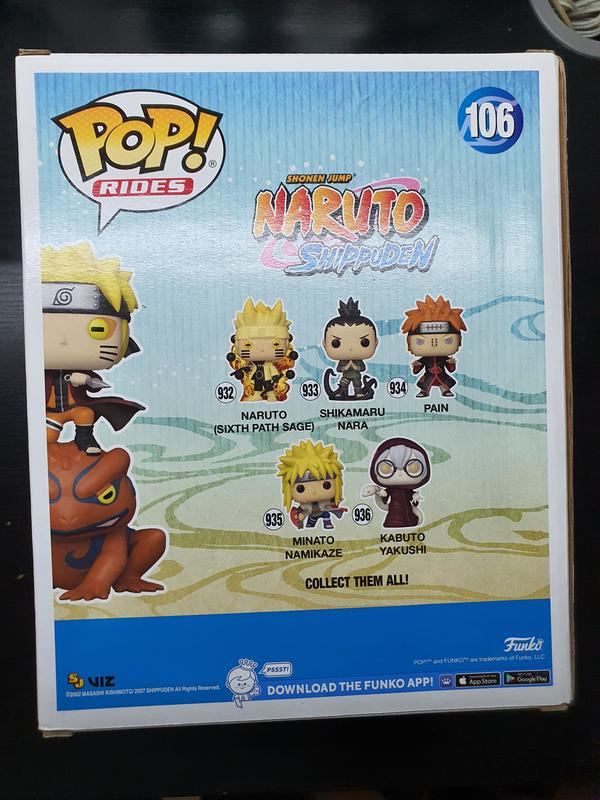 Funko Naruto Shippuden Pop! Rides Naruto On Gamakichi Vinyl Figure