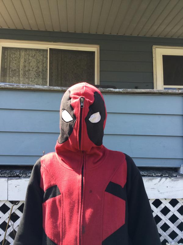 Deadpool full zip on sale hoodie