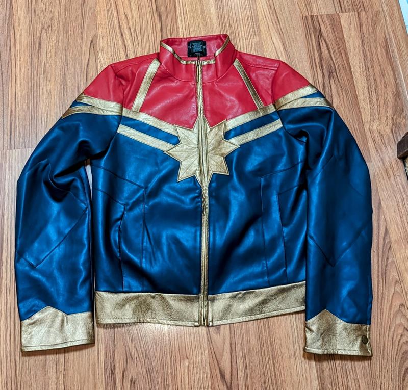 Her Universe Marvel The Marvels Captain Marvel Faux Leather Girls Jacket Hot Topic