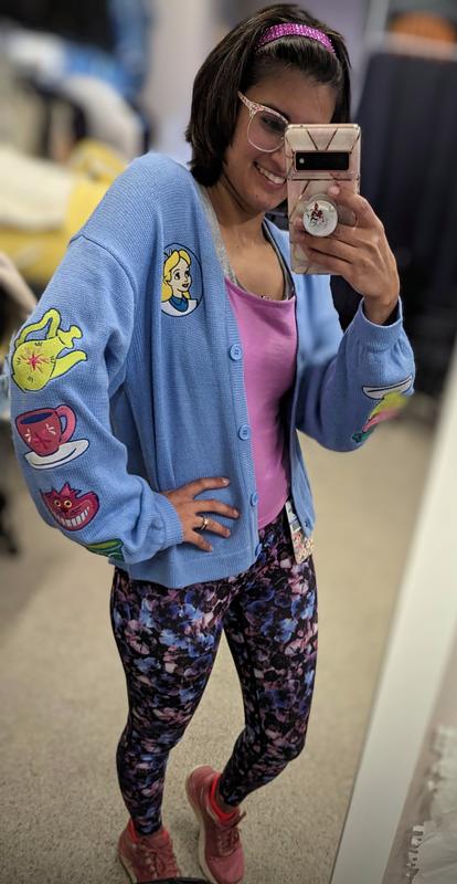 Disney Alice In Wonderland Embroidered Girls Cardigan | Hot Topic