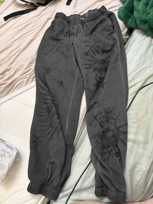 ★KIRSH★TROLLS VINTAGE GRAPHIC NAPPING WIDE JOGGER PANTS KIRSH TROLLS VINTAGE GRAPHIC NAPPING WIDE JOGGER PANTS WHITE