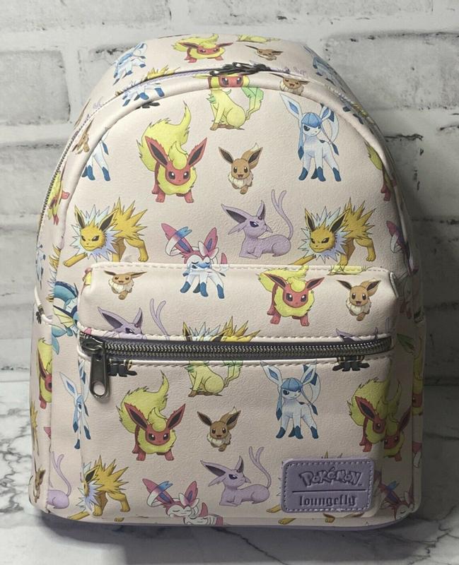 Mavin  Loungefly Pokémon Eevee Evolution Mini Backpack Purse Bag