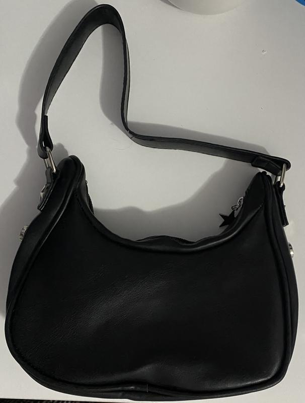Black Star Buckle Baguette Bag | Hot Topic