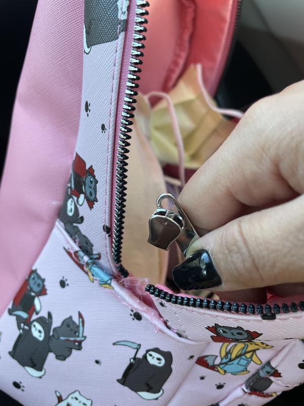 Pink Costume Cats Mini Backpack Hot Topic Vampire,Reaper,Halloween Lounge fly Ghost Face Mini Backpack - Spirithalloween.com main image 3