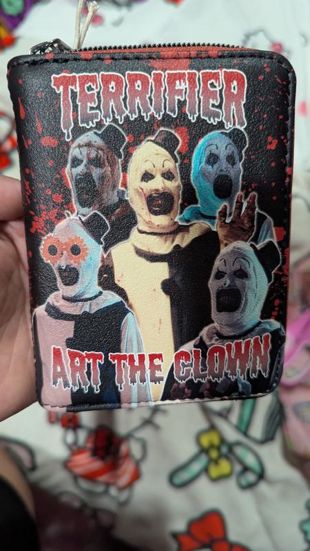 Loungefly Terrifier Art The Clown Splatter Mini Zipper Wallet