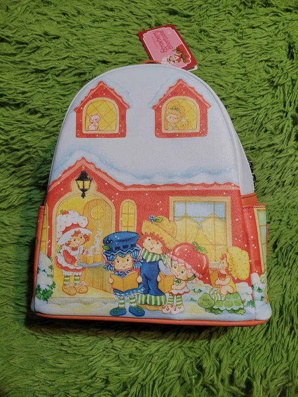Loungefly Strawberry Shortcake and Friends Caroling Holiday Mini Backpack Loungefly Strawberry Shortcake And Friends Caroling Holiday  main image 4