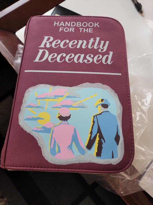 Handbook for the Recently Deceased Beetlejuice Luggage Tag -  Hong Kong