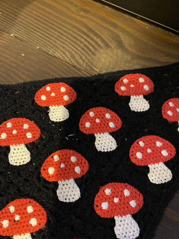 Crochet Mushroom Hair Scarf | Hot Topic display picture 3