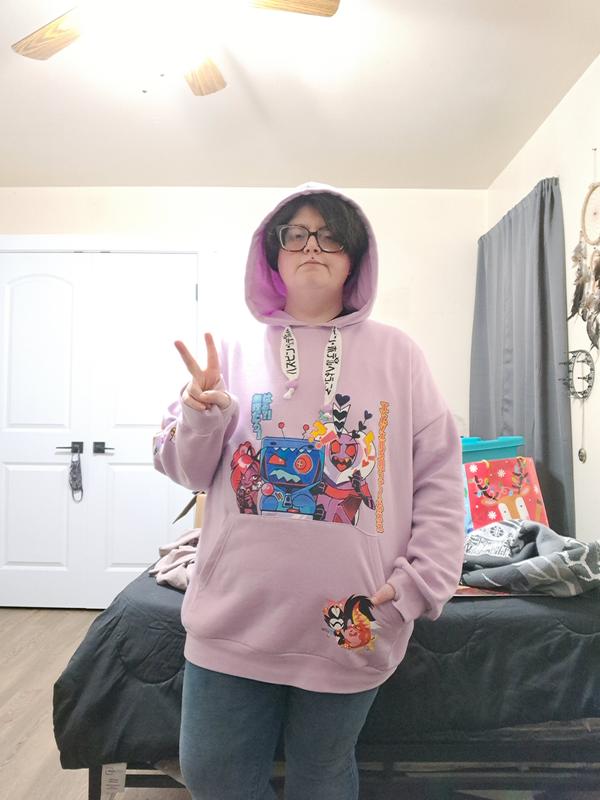 Hazbin Hotel The Vees Arcade Girls Oversized Hoodie | Hot Topic