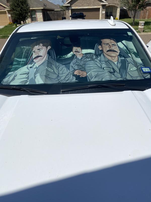 The Office Branch Wars Car Sunshade TV Show Michael Scott Dwight