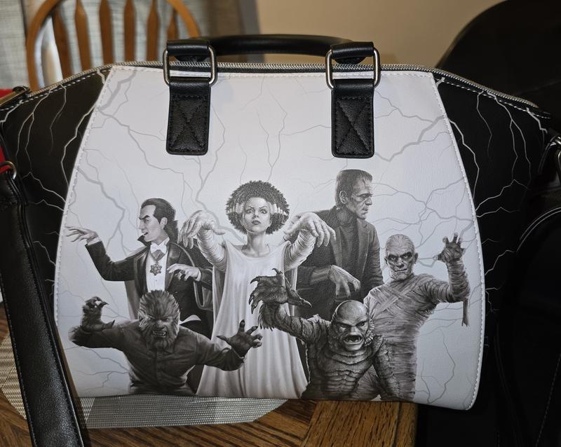 Loungefly Universal Monsters Glow-In-The-Dark Satchel Bag