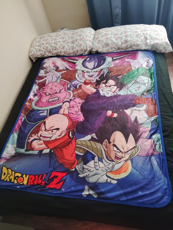 Dragon Ball Z Character Collage Throw Blanket Hot Topic