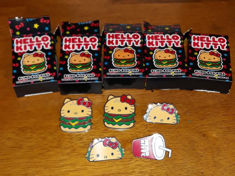 Loungefly Hello Kitty Snacks Blind Pin Hello Kitty As A Hamburger Cheeseburger 