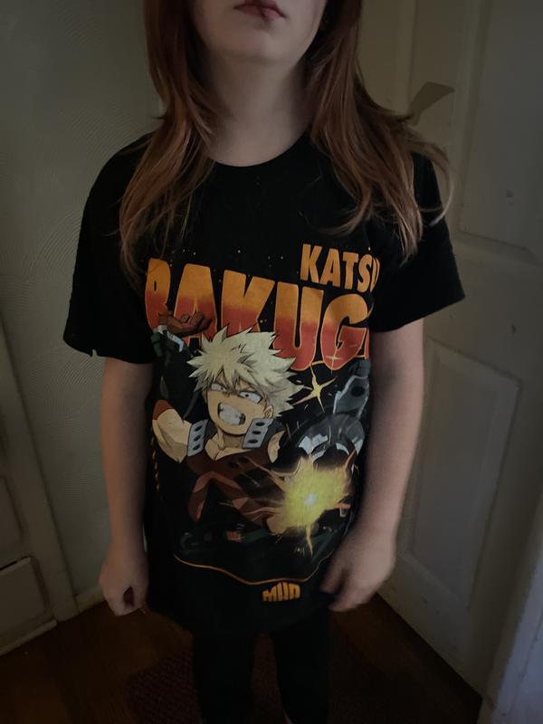 T-shirt My Hero Academia X Burger King - Collection Bakugo - Taille L - Gris - Neuf Avec étiquettes