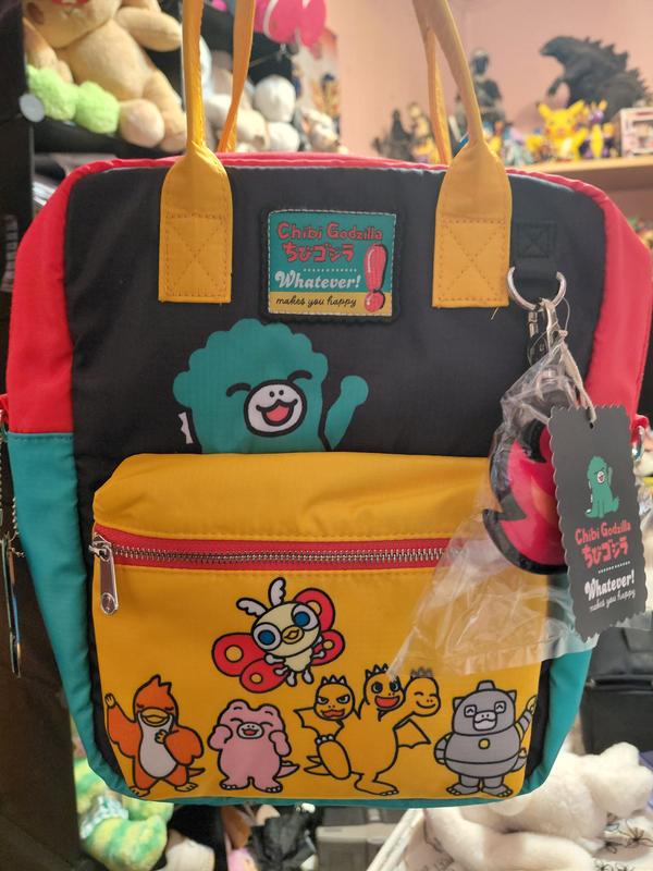 Whatever! Makes You Happy Chibi Godzilla Convertible Mini Backpack