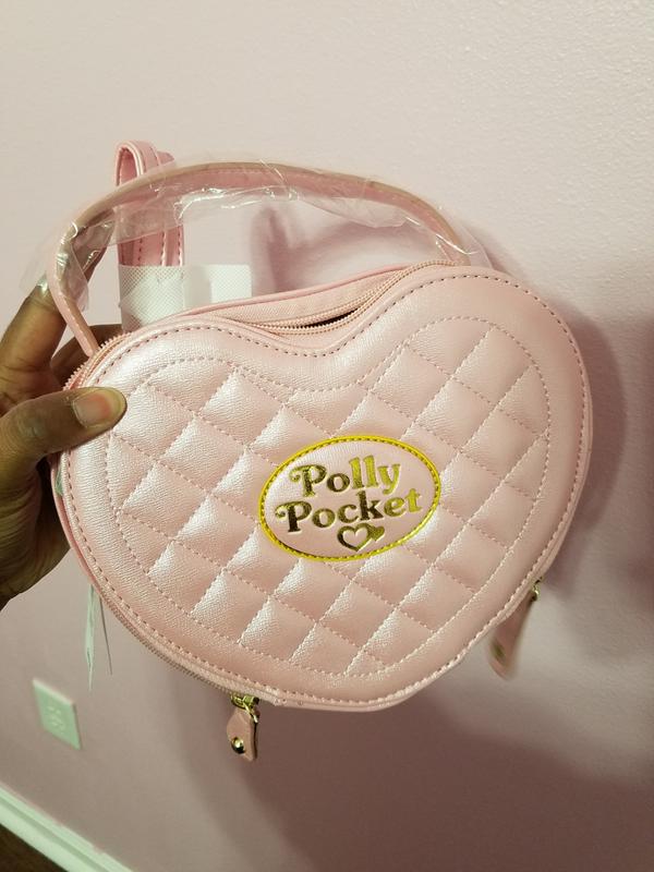 Polly Pocket Quilted Heart Crossbody Bag Hot Topic